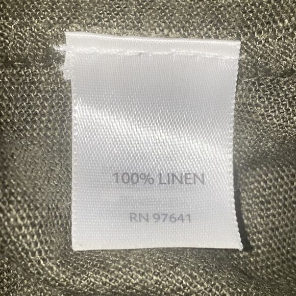 Love Linen J Jill Green Front Button Sleeveless Women Size XL 100% Linen Beach - Picture 5 of 5